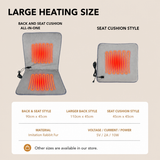 USB-Powered Heated Cushion with Faux Rabbit Fur, Ideal for Office Chairs, Car Seats, Outdoor Use, and Pet Warming – Soft, Portable, and Foldable Design (White) In Australia - Darrahopens