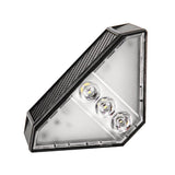 Solar Powered Triangle Step Light with Monocrystalline Silicon Panel, Auto On at Dusk, IP65 Waterproof for Outdoor Stairs, Pathways, Patios, and Garden Steps – Choose Cool White 6000K or Warm Yellow 3000K for Safe Nighttime Illumination (24PCS, Warm White