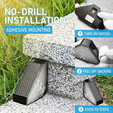 Solar Powered Triangle Step Light with Monocrystalline Silicon Panel, Auto On at Dusk, IP65 Waterproof for Outdoor Stairs, Pathways, Patios, and Garden Steps – Choose Cool White 6000K or Warm Yellow 3000K for Safe Nighttime Illumination (24PCS, Warm White