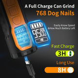 Cordless Electric Pet Nail Grinder with Adjustable 5-Speed Control, Ultra-Quiet Motor, LCD Display, and Dual LED Lights – Safe, Smooth Grooming for Dogs and Cats of All Sizes (1 Diamond Grinding Head) In Australia - Darrahopens