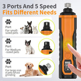 Cordless Electric Pet Nail Grinder with Adjustable 5-Speed Control, Ultra-Quiet Motor, LCD Display, and Dual LED Lights – Safe, Smooth Grooming for Dogs and Cats of All Sizes (2 Diamond Grinding Heads) In Australia - Darrahopens