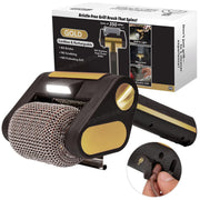 Cordless Electric Grill Cleaning Brush with Rotating Stainless Steel Roller Head, LED Light, 4000mAh Battery and Dishwasher-Safe Detachable Design for BBQ Grill and Griddle Cleanup (Brown)
