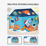 Kids Play Tent Theme House for Indoor Outdoor Fun, Space Princess Ocean Design with Ball Pit, Perfect for Toddlers and Family Camping Adventures as a Creative Holiday Gift (Ocean3, Blue) In Australia - Darrahopens