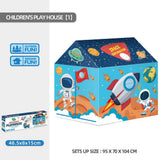 Kids Play Tent Theme House for Indoor Outdoor Fun, Space Princess Ocean Design with Ball Pit, Perfect for Toddlers and Family Camping Adventures as a Creative Holiday Gift (Ocean3, Blue) In Australia - Darrahopens