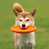 Soft Durable Dog Frisbee for Fetch, Tug, and Water Play – Non-Toxic Rubber Flying Disc with Paw Print Design, Perfect for Outdoor Training, Beach, and Pool Fun with Large, Medium, and Small Breeds (L, Blue) In Australia - Darrahopens