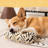 Ultra-Soft Plush Pet Sofa Bed with Bolster Support, Washable Couch Protector Mat for Cats and Small to Medium Dogs, Multi-Scenario Use for Home, Car, or Outdoor (S, Black)