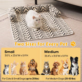 Ultra-Soft Plush Pet Sofa Bed with Bolster Support, Washable Couch Protector Mat for Cats and Small to Medium Dogs, Multi-Scenario Use for Home, Car, or Outdoor (S, Grey)