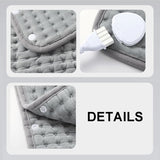 Electric Heating Pad with Digital Thermostat, Soft Flannel Heat Wrap for Shoulder Neck Back Abdomen Legs, Adjustable Temperature and Timer for Home Relaxation and Muscle Comfort (43*84cm)