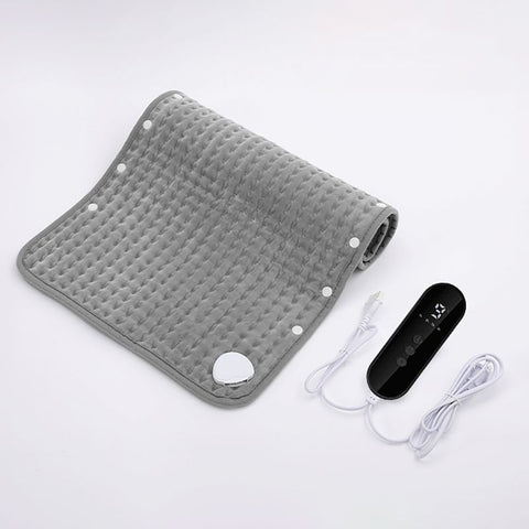 Electric Heating Pad with Digital Thermostat, Soft Flannel Heat Wrap for Shoulder Neck Back Abdomen Legs, Adjustable Temperature and Timer for Home Relaxation and Muscle Comfort (30*60cm)