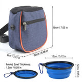 Professional Dog Training Waist Bag with Collapsible Portable Bowl – The Ultimate Hands-Free Walking Companion for Treats, Toys, Waste Bags and Hydration, Designed for Daily Walks and Outdoor Adventures (RoyalBlue)