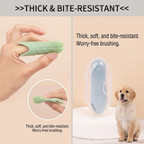 Gentle Silicone Finger Toothbrush for Cats and Dogs – Reusable, Soft 360° Bristle Design for Daily Plaque and Tartar Removal, Comfortable Pet Dental Care at Home (Blue) In Australia - Darrahopens