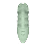 Gentle Silicone Finger Toothbrush for Cats and Dogs – Reusable, Soft 360° Bristle Design for Daily Plaque and Tartar Removal, Comfortable Pet Dental Care at Home (Green)