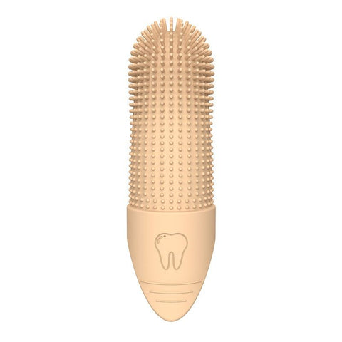 Gentle Silicone Finger Toothbrush for Cats and Dogs – Reusable, Soft 360° Bristle Design for Daily Plaque and Tartar Removal, Comfortable Pet Dental Care at Home (Yellow) In Australia - Darrahopens