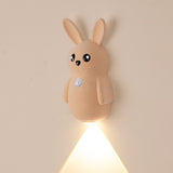 Adorable bunny-shaped motion sensor wall light with magnetic mounting, flicker-free LED, and three color temperatures—perfect for bedrooms, hallways, and staircases to create a warm, hands-free glow at night. (Grey, 3PCS)