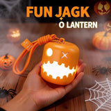 Dual-Expression Halloween Pumpkin Night Light with 7 Modes, Pull-String Control, and Rechargeable Battery – Spooky Festival Decor, Kids' Handheld Prop, and Cozy Bedside Lamp (2PCS)