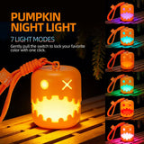 Dual-Expression Halloween Pumpkin Night Light with 7 Modes, Pull-String Control, and Rechargeable Battery – Spooky Festival Decor, Kids' Handheld Prop, and Cozy Bedside Lamp (2PCS) In Australia - Darrahopens