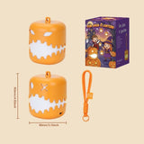 Dual-Expression Halloween Pumpkin Night Light with 7 Modes, Pull-String Control, and Rechargeable Battery – Spooky Festival Decor, Kids' Handheld Prop, and Cozy Bedside Lamp (3PCS)