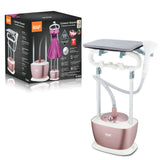 Darrahopens Appliances > Washers, Dryers & Irons > Irons & Ironing Systems Versatile Standing Garment Steamer with Adjustable Double Poles and Detachable Ironing Board for Wrinkle Removal on Clothes, Suits, Dresses, and Fabrics in Home Daily Use (RoseGold) In Australia - Darrahopens
