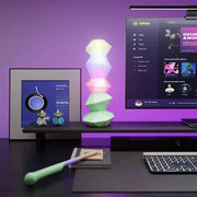 Magic Crystal Sound Lamp with RGB Music Rhythm, Bluetooth Speaker & Remote Control Wand – Ambient Night Light for Gaming Desk, Bedroom, and Home Décor (Green) In Australia - Darrahopens