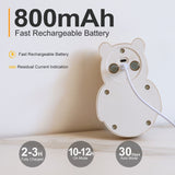 Adorable Cartoon Bear Magnetic Motion Sensor Night Light – Rechargeable LED Wall Lamp with Warm and Rainbow Glow, Cordless Stick-On Lighting for Bedroom, Hallway, Staircase, and Kitchen (Walnut Grain, 3PCS)