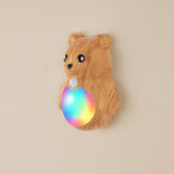 Adorable Cartoon Bear Magnetic Motion Sensor Night Light – Rechargeable LED Wall Lamp with Warm and Rainbow Glow, Cordless Stick-On Lighting for Bedroom, Hallway, Staircase, and Kitchen (Wood Grain, 3PCS) In Australia - Darrahopens