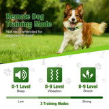 Wireless Dog Fence & Training System with 2.4GHz Remote Control, Adjustable Static Stimulation, Vibration and Beep Modes for 3 Pets, Waterproof Collar Receiver for Outdoor Yard Containment and Obedience Training (Black)