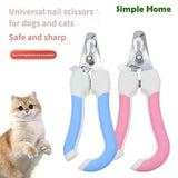Professional Pet Nail Clipper Set with Safety Guard, Designed for Easy and Stress-Free Claw Trimming at Home, Suitable for Cats and Dogs of All Sizes (L, Blue)