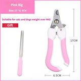 Professional Pet Nail Clipper Set with Safety Guard, Designed for Easy and Stress-Free Claw Trimming at Home, Suitable for Cats and Dogs of All Sizes (L, Blue)