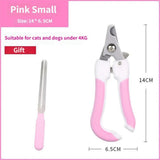 Professional Pet Nail Clipper Set with Safety Guard, Designed for Easy and Stress-Free Claw Trimming at Home, Suitable for Cats and Dogs of All Sizes (L, Blue)