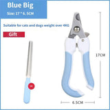 Professional Pet Nail Clipper Set with Safety Guard, Designed for Easy and Stress-Free Claw Trimming at Home, Suitable for Cats and Dogs of All Sizes (L, Pink)