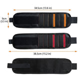 Magnetic Tool Wristband with 15 Strong Magnets and Storage Pocket – Hands-Free Screw, Nut, and Bit Holder for Home Improvement, Carpentry, Auto Repair, and DIY Projects, Adjustable Oxford Fabric Strap (Orange, 2PCS) In Australia - Darrahopens