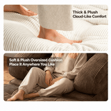 Darrahopens Furniture > Sofas > Sofas & Sofa Beds Foldable Multi-Functional Lounger Sofa with Corduroy Cover and High-Density Foam for Living Room Relaxation, Napping, and Lounging (Orange) In Australia - Darrahopens