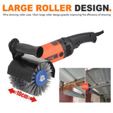 Nylon Abrasive Wire Drum Polishing Wheel for Portable Belt Sander and Angle Grinder, Rotary Brush for Wood Sanding, Metal Drawing, Rust Removal, Deburring and Surface Finishing (M14 Kit with 2 Wire Drawing Wheels)