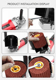 Nylon Abrasive Wire Drum Polishing Wheel for Portable Belt Sander and Angle Grinder, Rotary Brush for Wood Sanding, Metal Drawing, Rust Removal, Deburring and Surface Finishing (M14 Kit with 2 Wire Drawing Wheels)