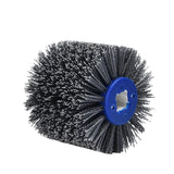 Nylon Abrasive Wire Drum Polishing Wheel for Portable Belt Sander and Angle Grinder, Rotary Brush for Wood Sanding, Metal Drawing, Rust Removal, Deburring and Surface Finishing (UNC Thread (2 Wheels))