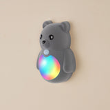Cartoon Bear Motion Sensor Night Light, Rechargeable Magnetic Wall Lamp with Soft Plush Surface, Warm White and Rainbow Gradient Glow, Adorable Bear Shape for Nursery, Hallway, Stairs, Bedroom and Kitchen (1PCS, Pink)