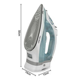 Darrahopens Appliances > Washers, Dryers & Irons > Irons & Ironing Systems 2-in-1 Corded and Cordless Steam Iron with Ceramic Soleplate, 2200W Powerful Handheld Garment Steamer for Horizontal Ironing and Vertical Garment Steaming, Ideal for Home and Small Clothing Business Use (Black) In Australia - Darrahopens