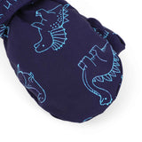 Kids' Dinosaur Patterned Warm Ski Mittens with Waterproof Shell, Adjustable Wrist Straps, and Anti-Loss Clip for Winter Outdoor Play, Snow, and Cold Weather Adventures (M, Grey)