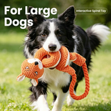 Spiral Plush Tug Toy for Large Dogs with Crinkle Sound and Durable Cotton Rope, Fox & Rabbit Designs – Perfect for Tug-of-War, Fetch, and Chewing Fun Indoors and Outdoors (Fox × Rabbit) In Australia - Darrahopens