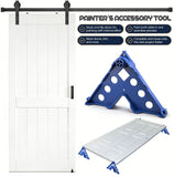 7-in-1 Painter's Support Stand Tool for Doors Cabinets Trim and Small Painting Projects, Heavy Duty Stackable Painting Rack for Brushes Rollers and Sprayers (12PCS) In Australia - Darrahopens