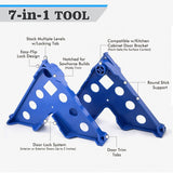 7-in-1 Painter's Support Stand Tool for Doors Cabinets Trim and Small Painting Projects, Heavy Duty Stackable Painting Rack for Brushes Rollers and Sprayers (12PCS) In Australia - Darrahopens
