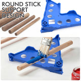 7-in-1 Painter's Support Stand Tool for Doors Cabinets Trim and Small Painting Projects, Heavy Duty Stackable Painting Rack for Brushes Rollers and Sprayers (12PCS)