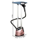 Darrahopens Appliances > Washers, Dryers & Irons > Irons & Ironing Systems Standing Garment Steamer with Dual Support Poles, 2000W Powerful Steam, 2.2L Water Tank, Adjustable Height and Fabric Settings for Home and Small Boutique Use (RoseGold)