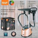 Darrahopens Appliances > Washers, Dryers & Irons > Irons & Ironing Systems Standing Garment Steamer with Dual Support Poles, 2000W Powerful Steam, 2.2L Water Tank, Adjustable Height and Fabric Settings for Home and Small Boutique Use (RoseGold)