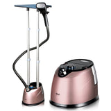 Darrahopens Appliances > Washers, Dryers & Irons > Irons & Ironing Systems Standing Garment Steamer with Dual Support Poles, 2000W Powerful Steam, 2.2L Water Tank, Adjustable Height and Fabric Settings for Home and Small Boutique Use (RoseGold)