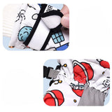 Waterproof Winter Snow Gloves for Kids with Touchscreen, Cartoon Print Design, Warm Fleece Lining, Adjustable Wrist Strap, Ideal for Skiing, Snowman Building, and Outdoor Play (L, White(Space))