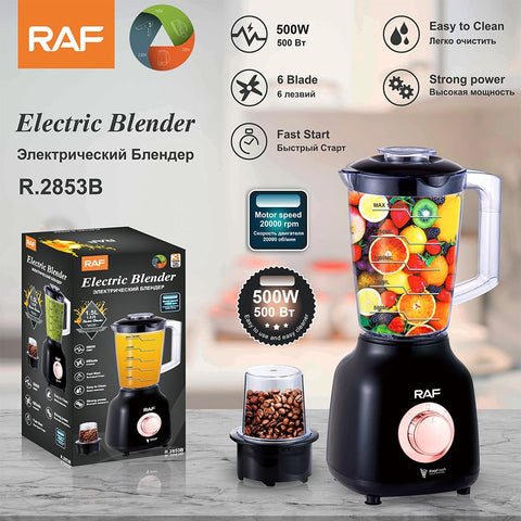 Versatile Electric Blender and Grinder for Home Kitchen, Smoothies, Baby Food, Coffee Beans, and Dry Ingredients with Stainless Steel Blades (Black) In Australia - Darrahopens