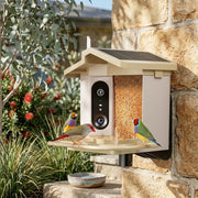 Darrahopens Pet Care > Bird > Bird Cages & Stands Smart Bird Feeder with 2K-4K Ultra HD AI Bird Recognition, Solar-Powered Outdoor Camera Feeder for Garden, Balcony, or Tree Mounting, Ideal for Bird Watching Enthusiasts and Backyard Wildlife Lovers (2K, Apricot) In Australia - Darrahopens