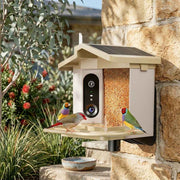 Darrahopens Pet Care > Bird > Bird Cages & Stands Smart Bird Feeder with 2K-4K Ultra HD AI Bird Recognition, Solar-Powered Outdoor Camera Feeder for Garden, Balcony, or Tree Mounting, Ideal for Bird Watching Enthusiasts and Backyard Wildlife Lovers (2K, Khaki) In Australia - Darrahopens