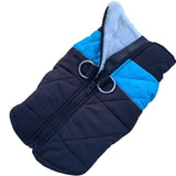 Winter Pet Dog Padded Vest with Waterproof Shell, Warm Fleece Lining, and Leash Attachment Ring for Outdoor Cold Weather Walks (2XL, Red)